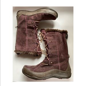 THE NORTH FACE Abby IV Suede Boots Brown/Pink 7.5